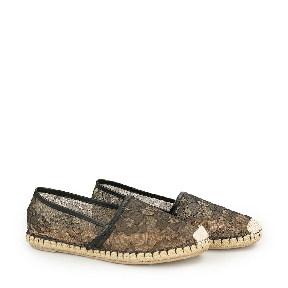 Valentino hot sale lace espadrilles